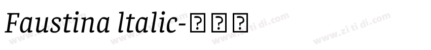 Faustina ltalic字体转换